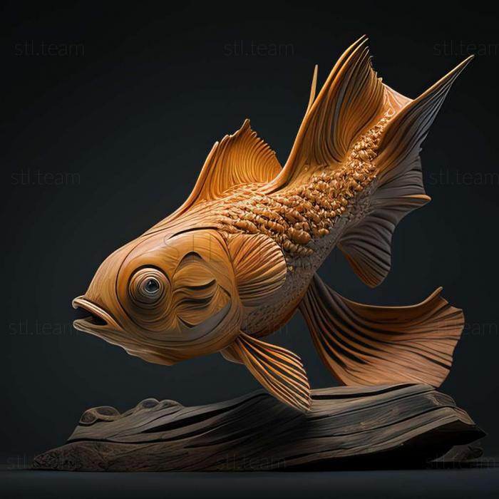 3D модель Рибки гуппі (STL)